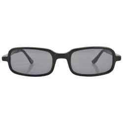 Rectangular Retro Sunglasses - Black