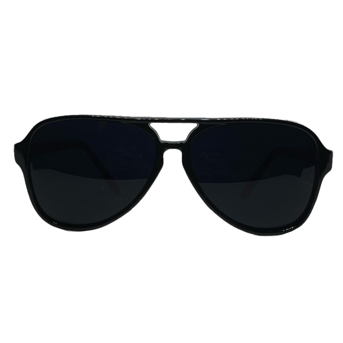Dark BLACK Lens Sunglasses Vintage Retro Aviator Men Women Classic Frame  Glasses