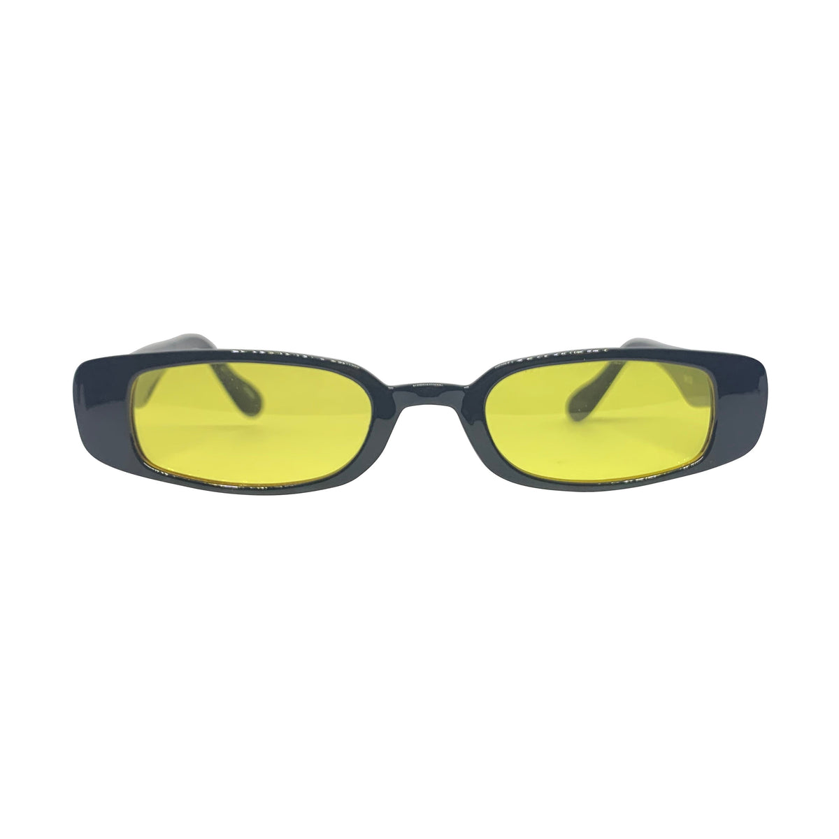 Skwat Black And Yellow 90s Style Sunnies Giant Vintage Sunglasses 