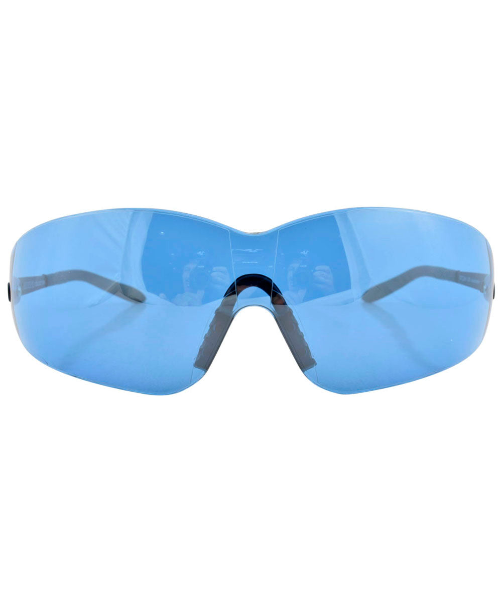 Shop Ninja Blue Vintage Sports Sunglasses for Women