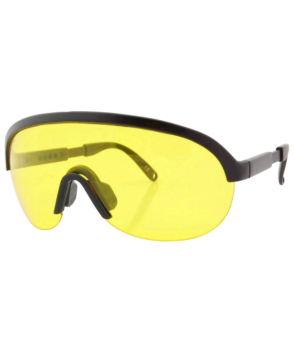 Shop SNOW PATROL yellow vintage colored sunglasses for men