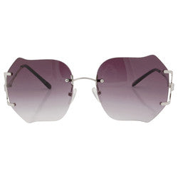 Shop ROAR smoke vintage oval sunglasses for women