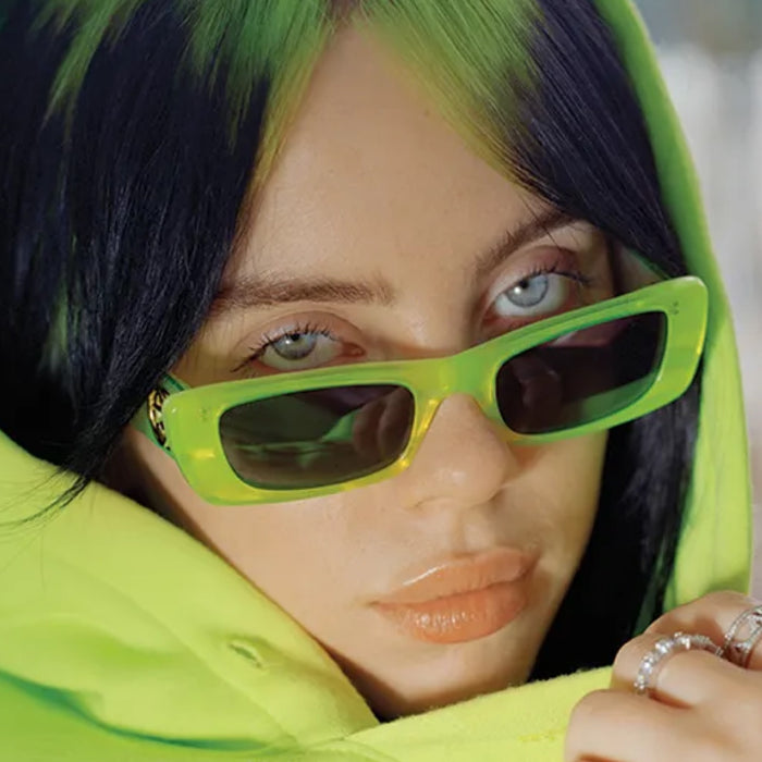 Billie Eilish Style: White Micro & Square Tinted Sunglasses | Giant ...