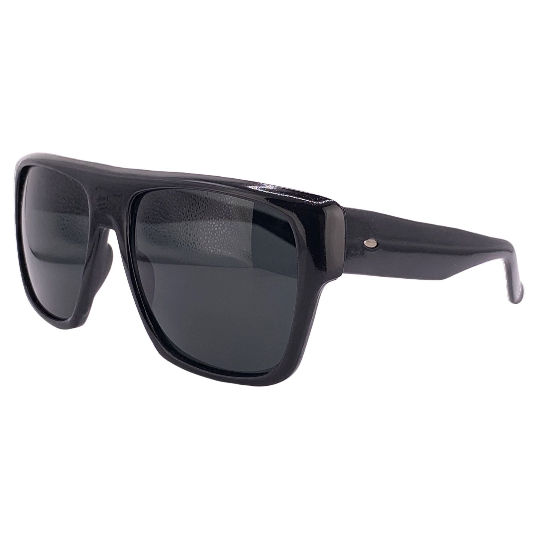 MAN DOWN Black Square SunglassesBlack-Giant Vintage Eyewear