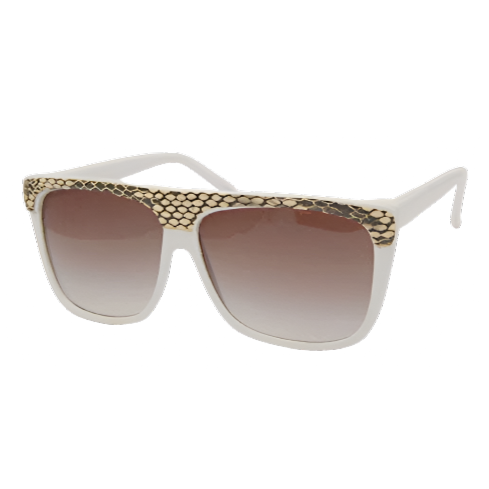 SKIN White Retro Sunglasses-Giant Vintage Eyewear