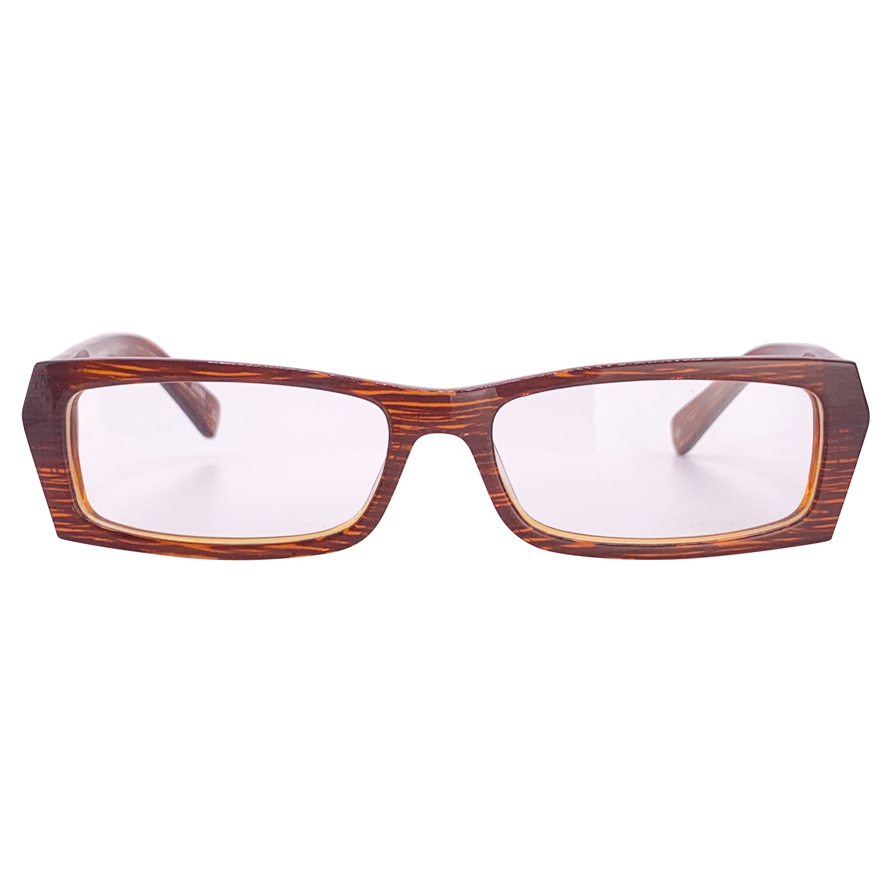 A.I. Clear Bayonetta Office Core GlassesBrown-Giant Vintage Eyewear