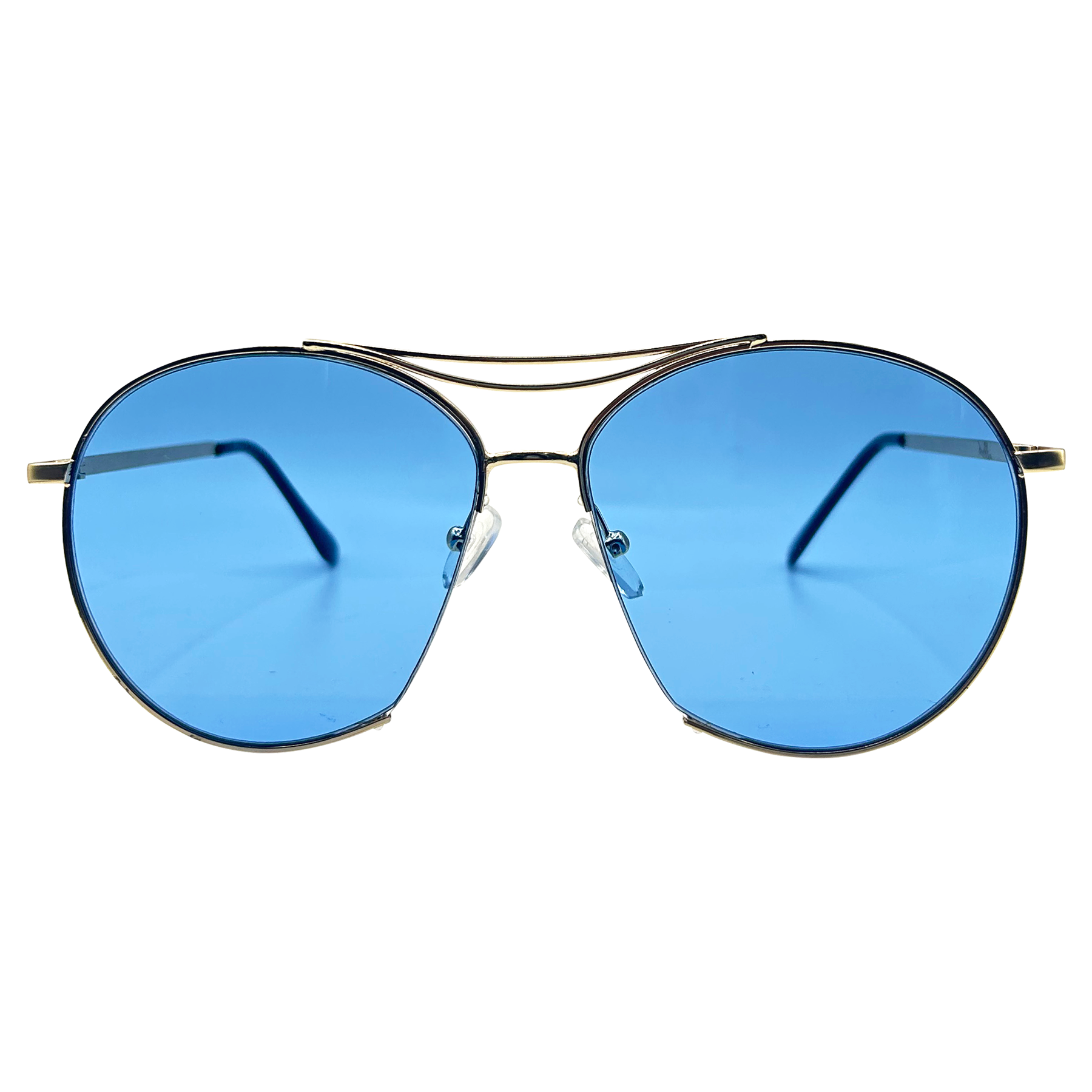 Buy SOJOSTrendy Aviator Sunglasses Mens Womens Retro Double Bridge Metal  Semi-Rimless Shades Lentes De Sol Para Mujer SJ1191 Online at  desertcartINDIA