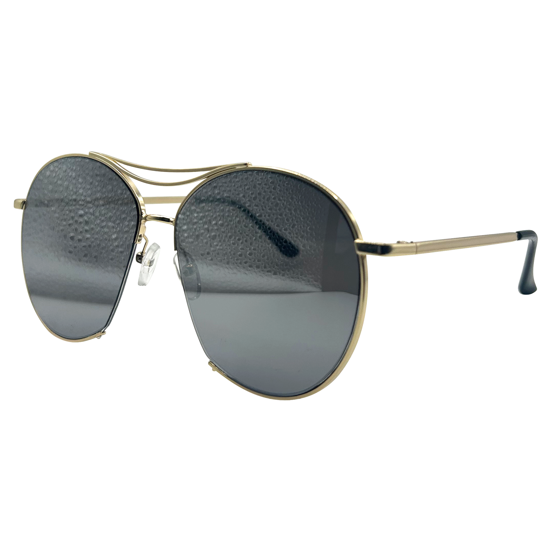 Barton Perreira Chevalier Semi-rimless Metal Aviator Sunglasses In Gold /  Tawny | ModeSens