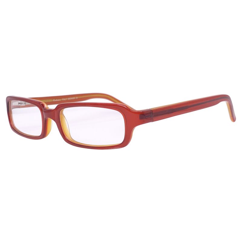 ROJO Bayonetta-Style Rectangular Clear Glasses-Giant Vintage Eyewear