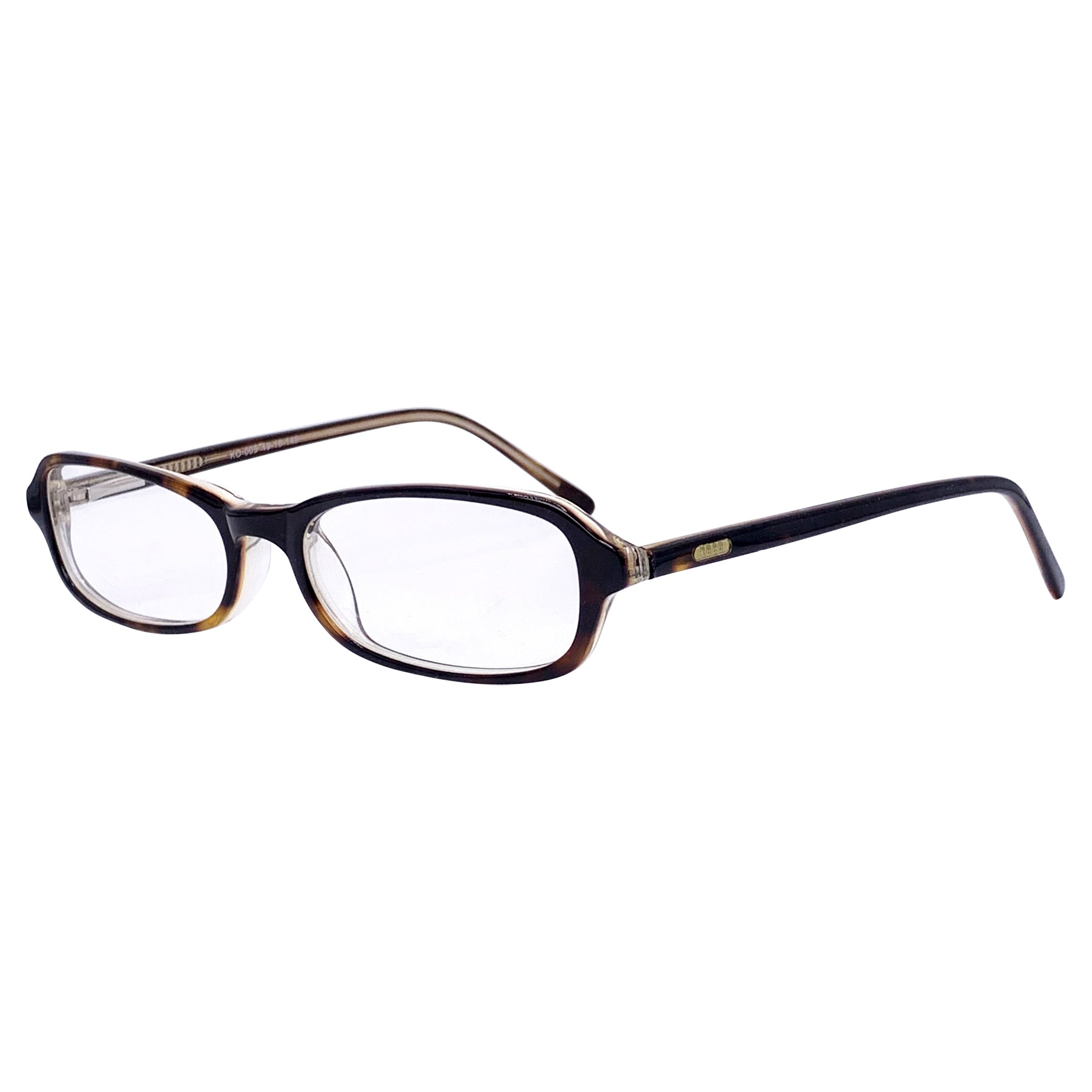 BOYSENBERRY Clear Bayonetta-Style GlassesTortoise-Giant Vintage Eyewear