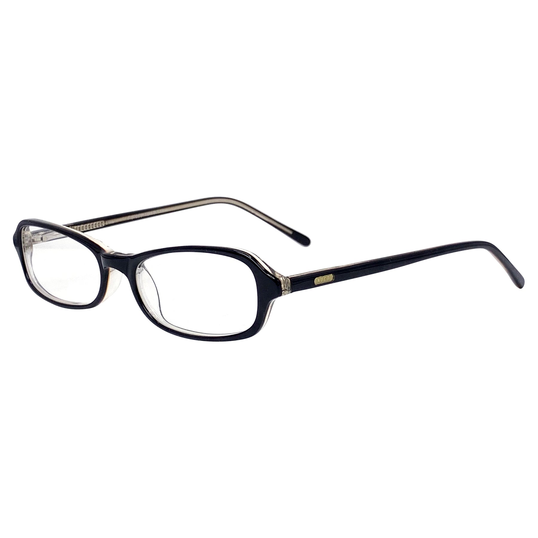BOYSENBERRY Clear Bayonetta-Style GlassesBlack Clear-Giant Vintage Eyewear