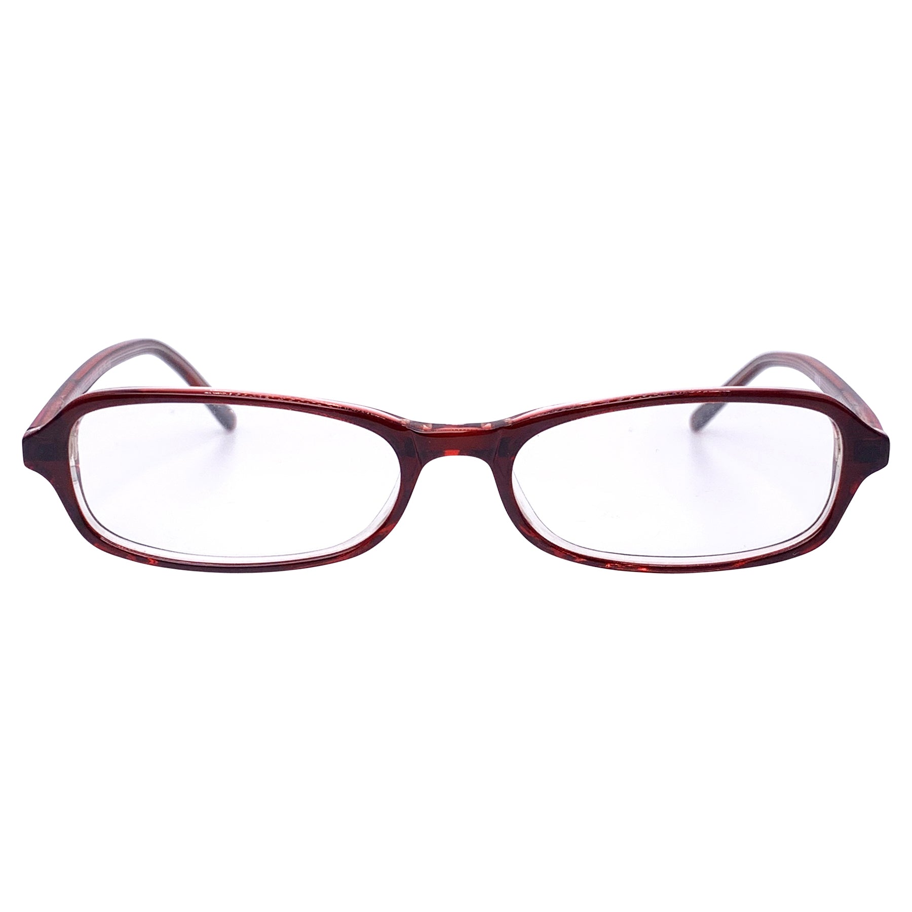 BOYSENBERRY Clear Bayonetta-Style GlassesCherry-Giant Vintage Eyewear