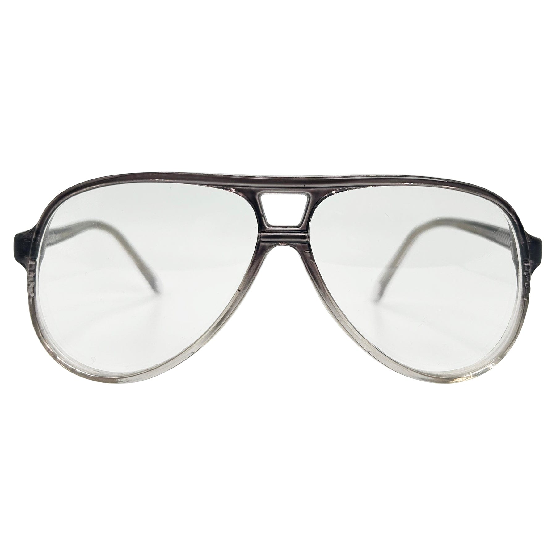 ESQUIRE Clear Aviator GlassesSmoke-Giant Vintage Eyewear