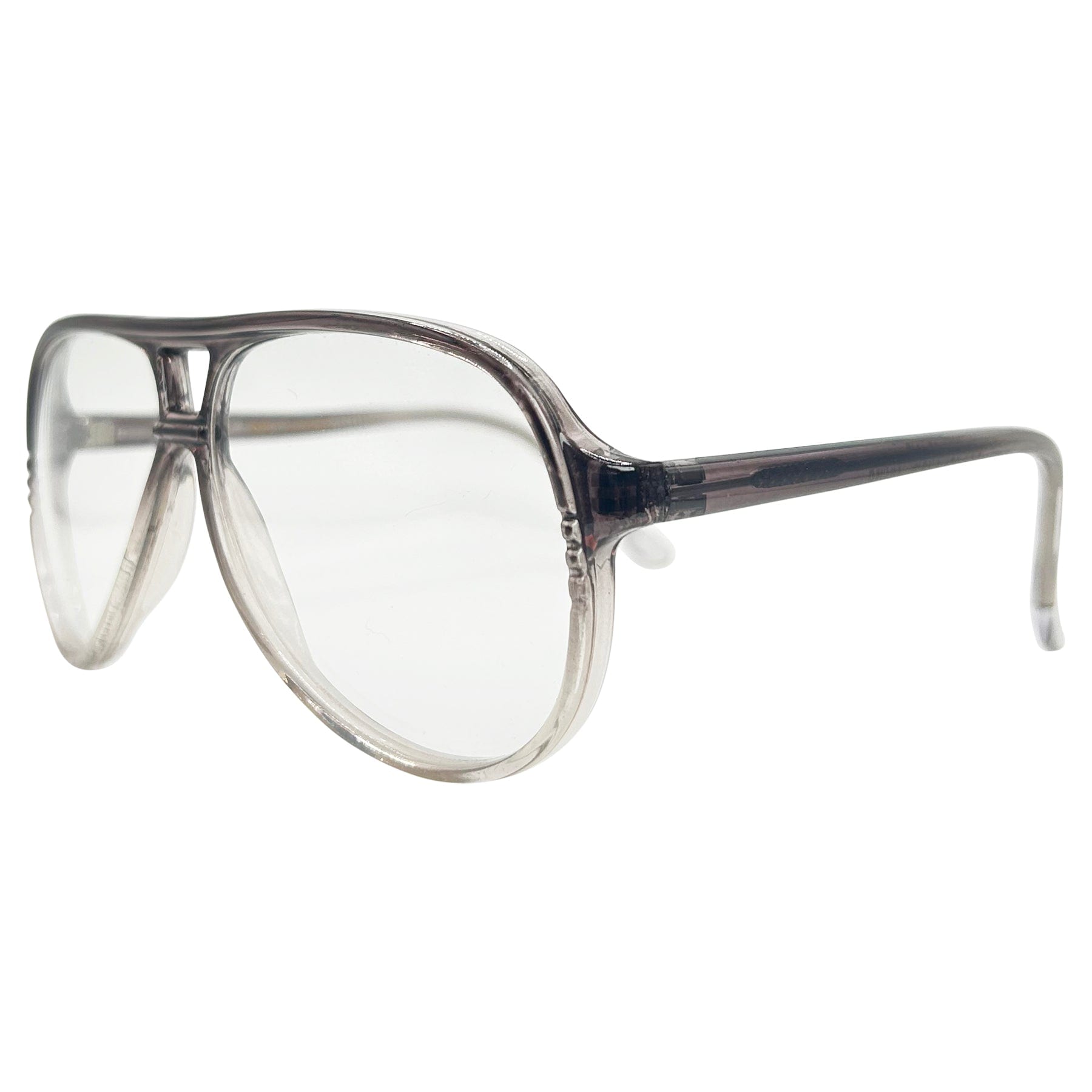 ESQUIRE Clear Aviator Glasses-Giant Vintage Eyewear