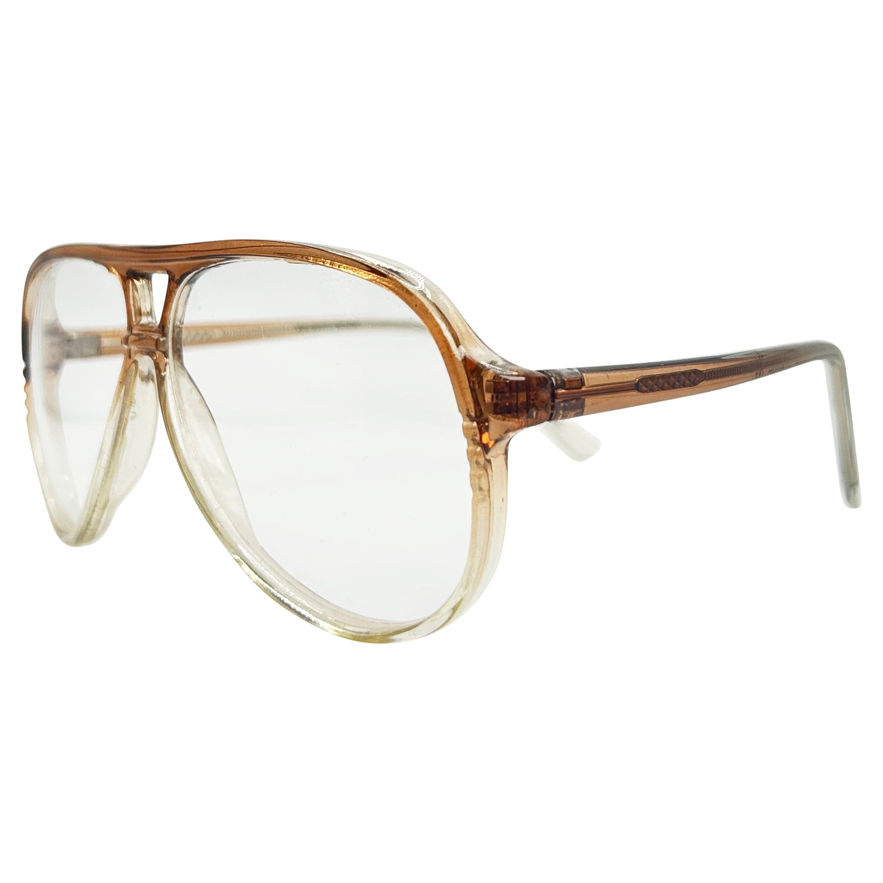 ESQUIRE Clear Aviator Glasses-Giant Vintage Eyewear