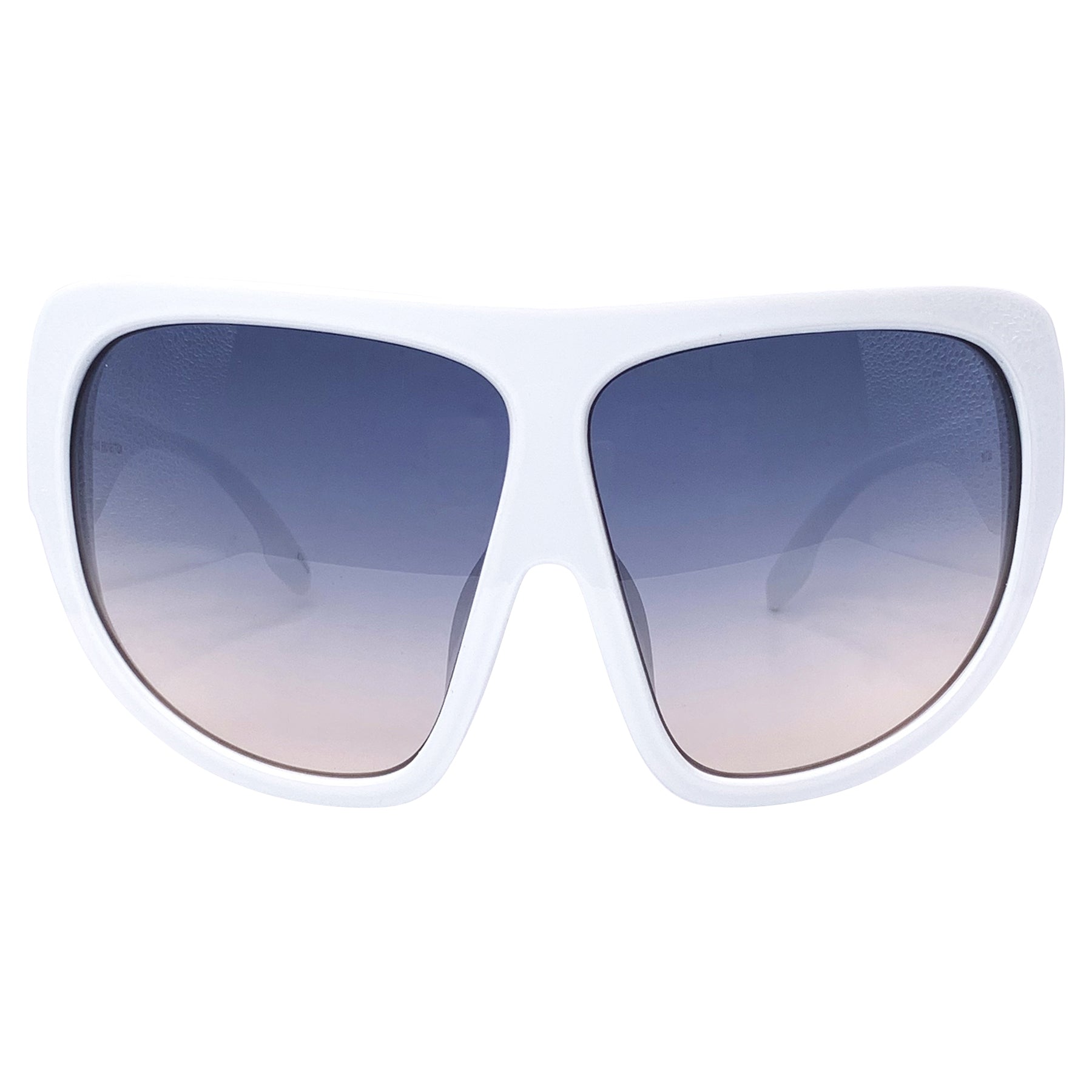 HATERADE Oversized Shield SunglassesWhite-Giant Vintage Eyewear