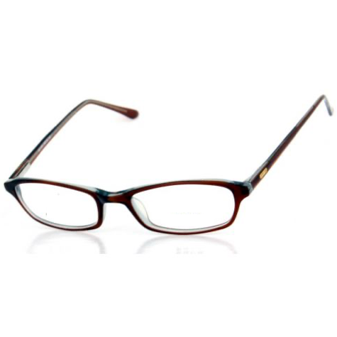 JASMINE Clear Bayonetta-Style GlassesBrown-Giant Vintage Eyewear