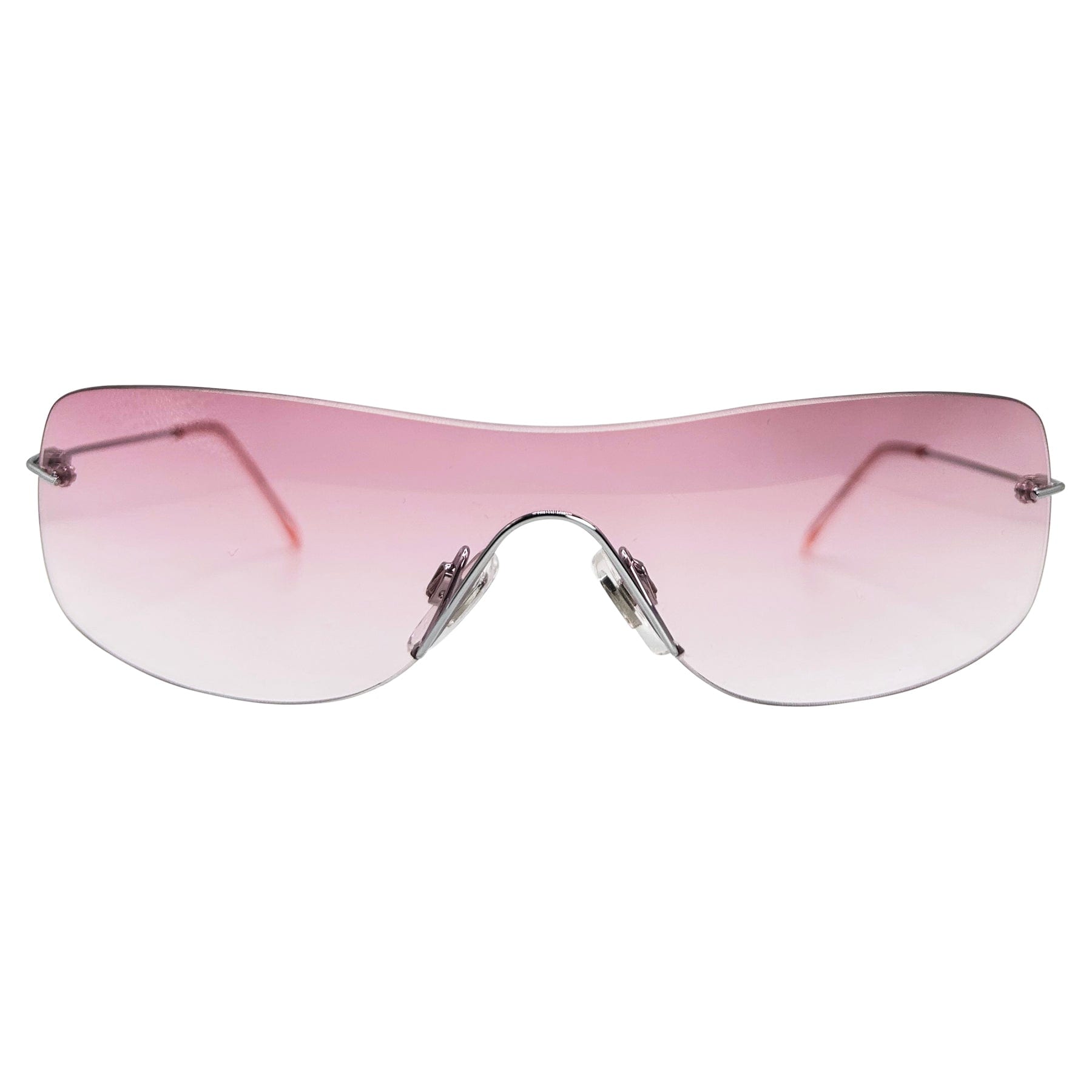 men and women shades with a y2k rimless style 