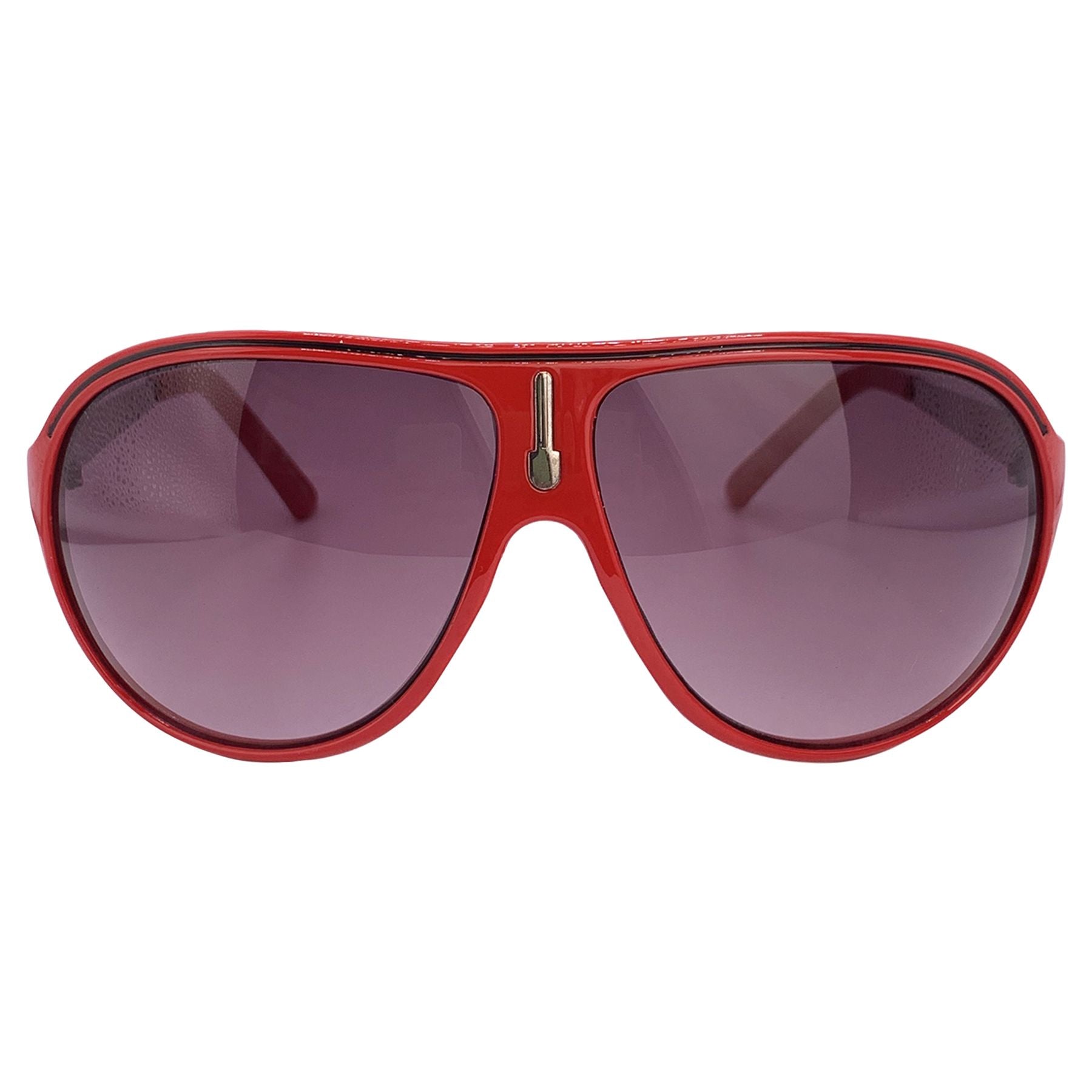 SKINNY JEANS Colorful Aviator SunglassesRed-Giant Vintage Eyewear