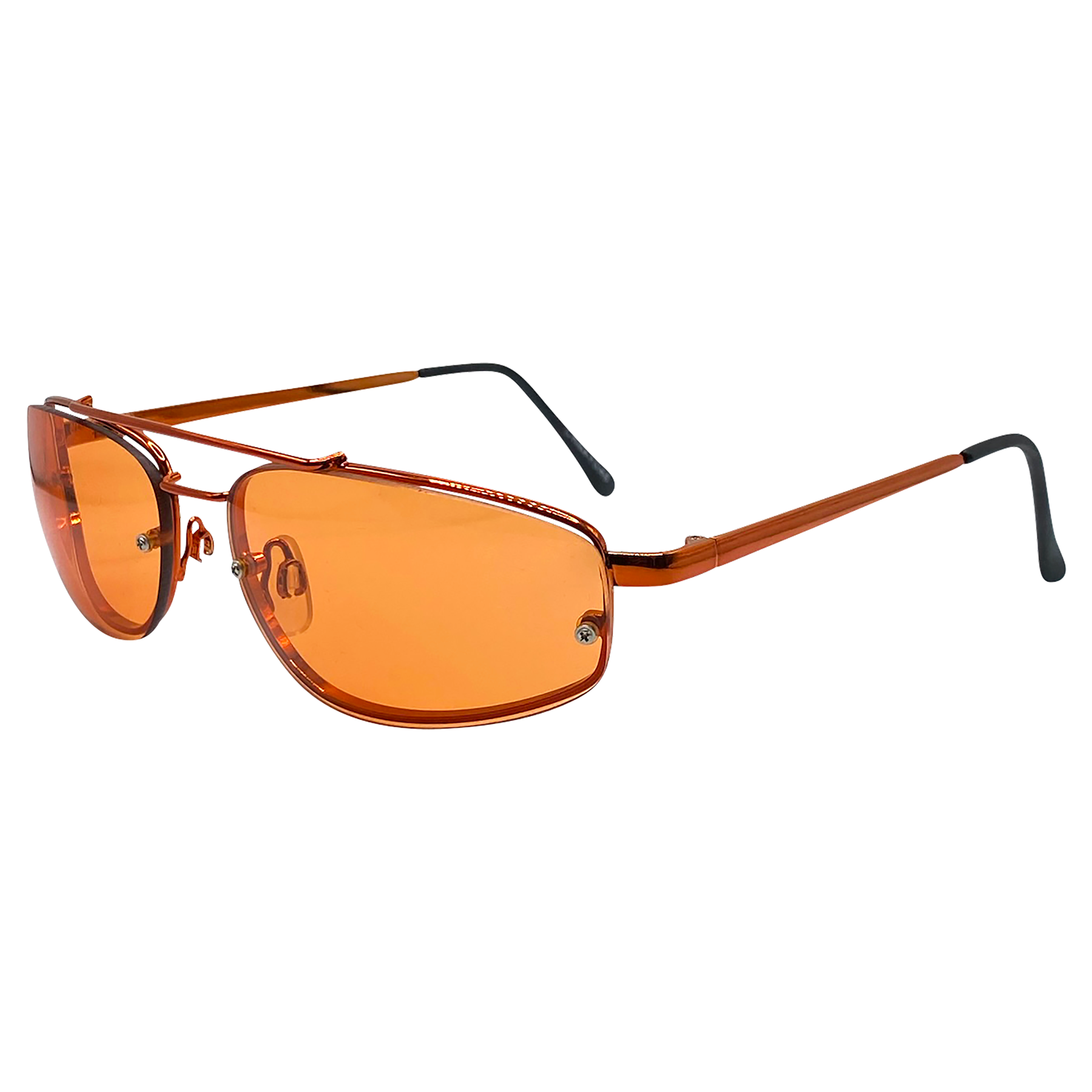 MOCKTAIL Aviator 90s SunglassesOrange-Giant Vintage Eyewear