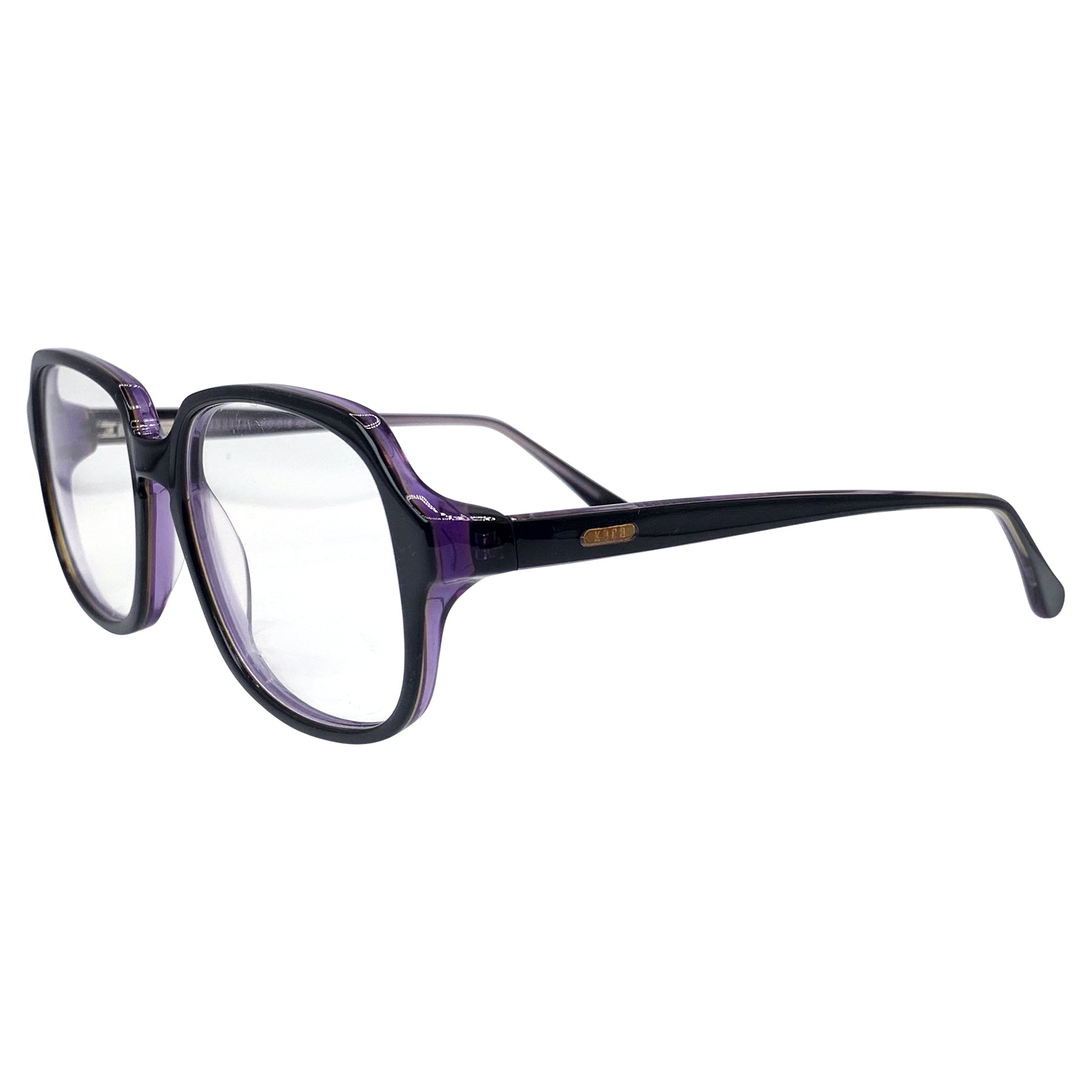 MULBERRY Square Clear GlassesBlack Purple-Giant Vintage Eyewear