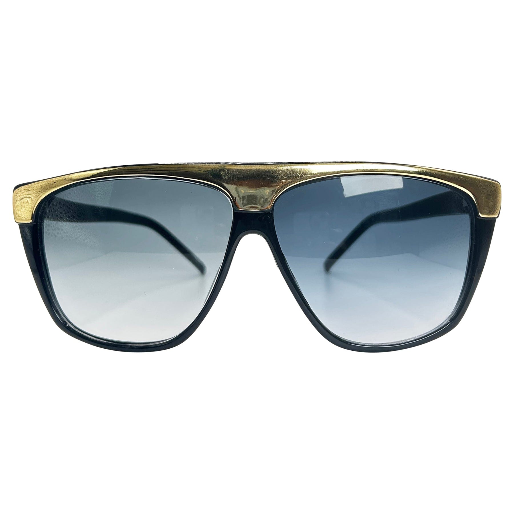 NAGEL Black/Gold 80s SunglassesBlack/Gold-Giant Vintage Eyewear