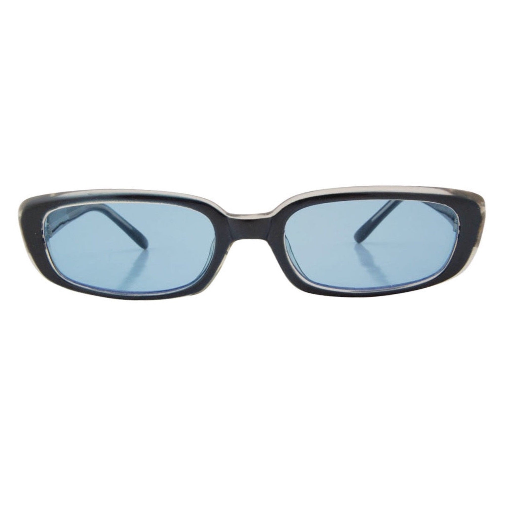 PAR-TEASE Blue Square Sunglasses-Giant Vintage Eyewear