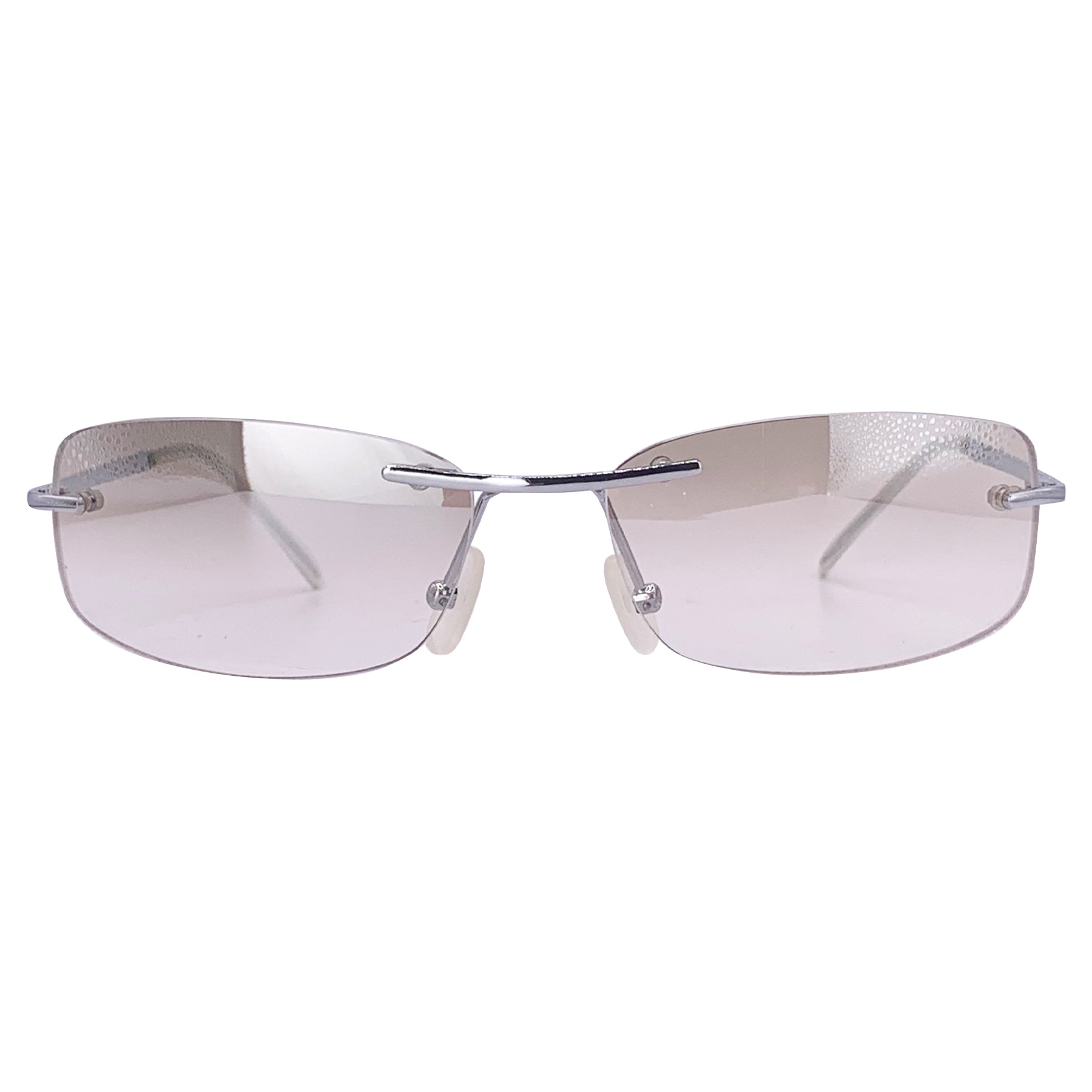 PETITE Rimless 90's SunglassesFlash/Silver-Giant Vintage Eyewear