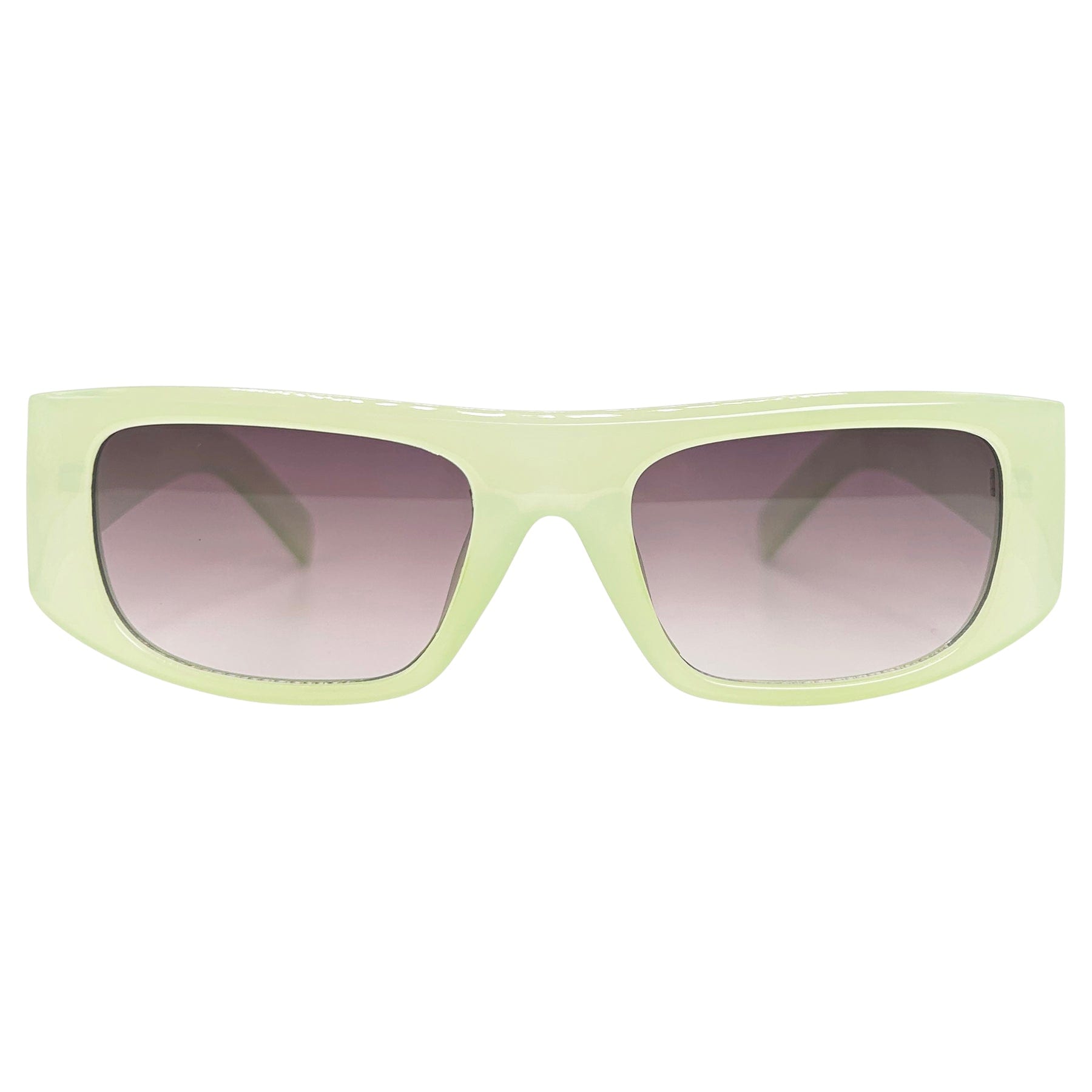 BRUNCHEON Colorful SunglassesJelly Green-Giant Vintage Eyewear