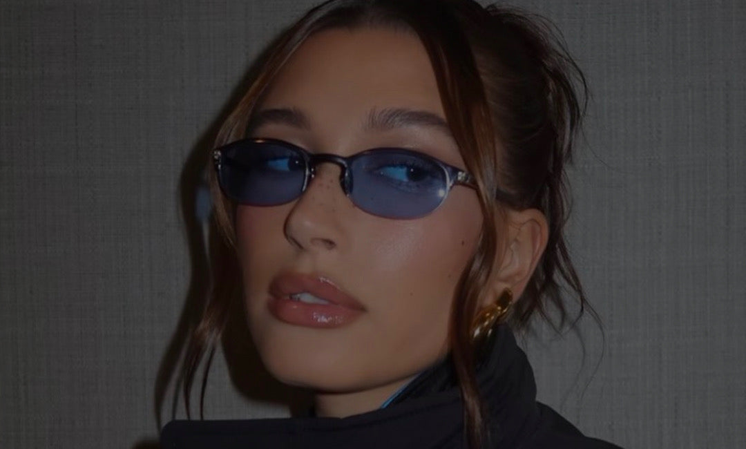 Hailey Bieber wearing HOFF 90s Sunglasses from  the Trending 90s Sunglasses Collection by Giant Vintage