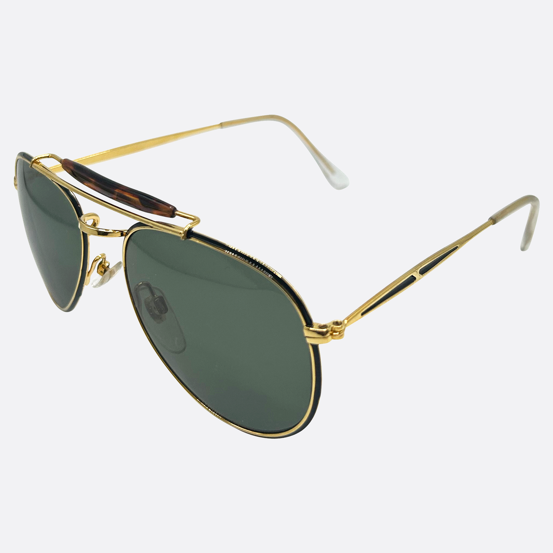 Ray Ban Signet Gold Frame Sunglasses – Vintage by Misty