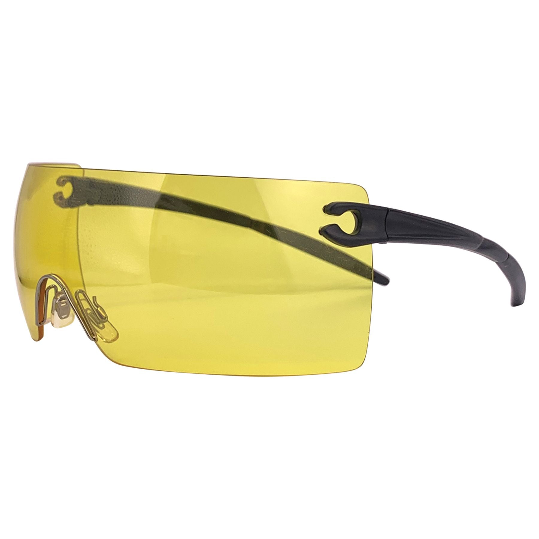 FREAK B*TCH Oversized Rimless Shield Sunglasses-Giant Vintage Eyewear