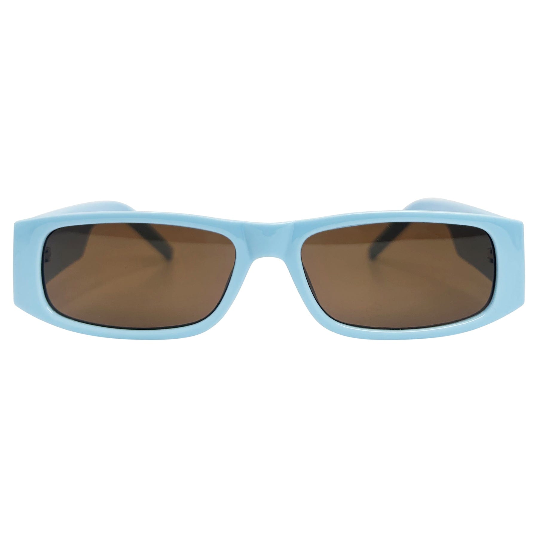 LUNCHEON Trendy Colorful SunglassesPowder Blue-Giant Vintage Eyewear