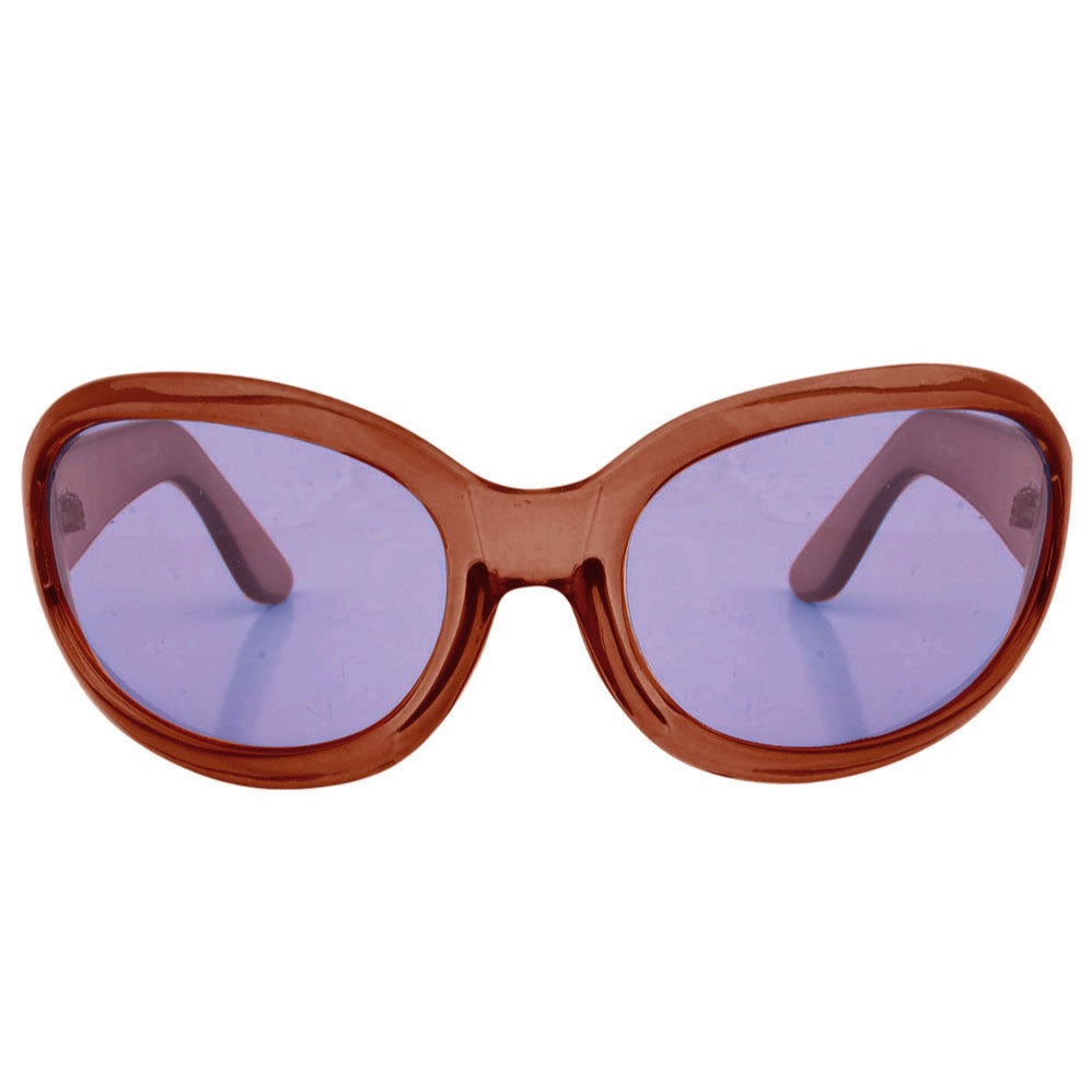 FIFTY SEVEN 90s Oversized SunglassesBrown/Purple-Giant Vintage Eyewear