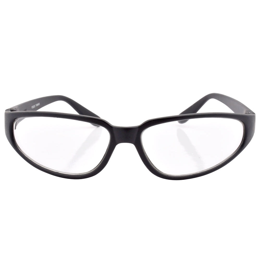 Vintage Cat Eye Black/Clear Glasses