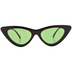 hotsie black green sunglasses