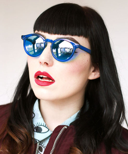 jellybean blue sunglasses