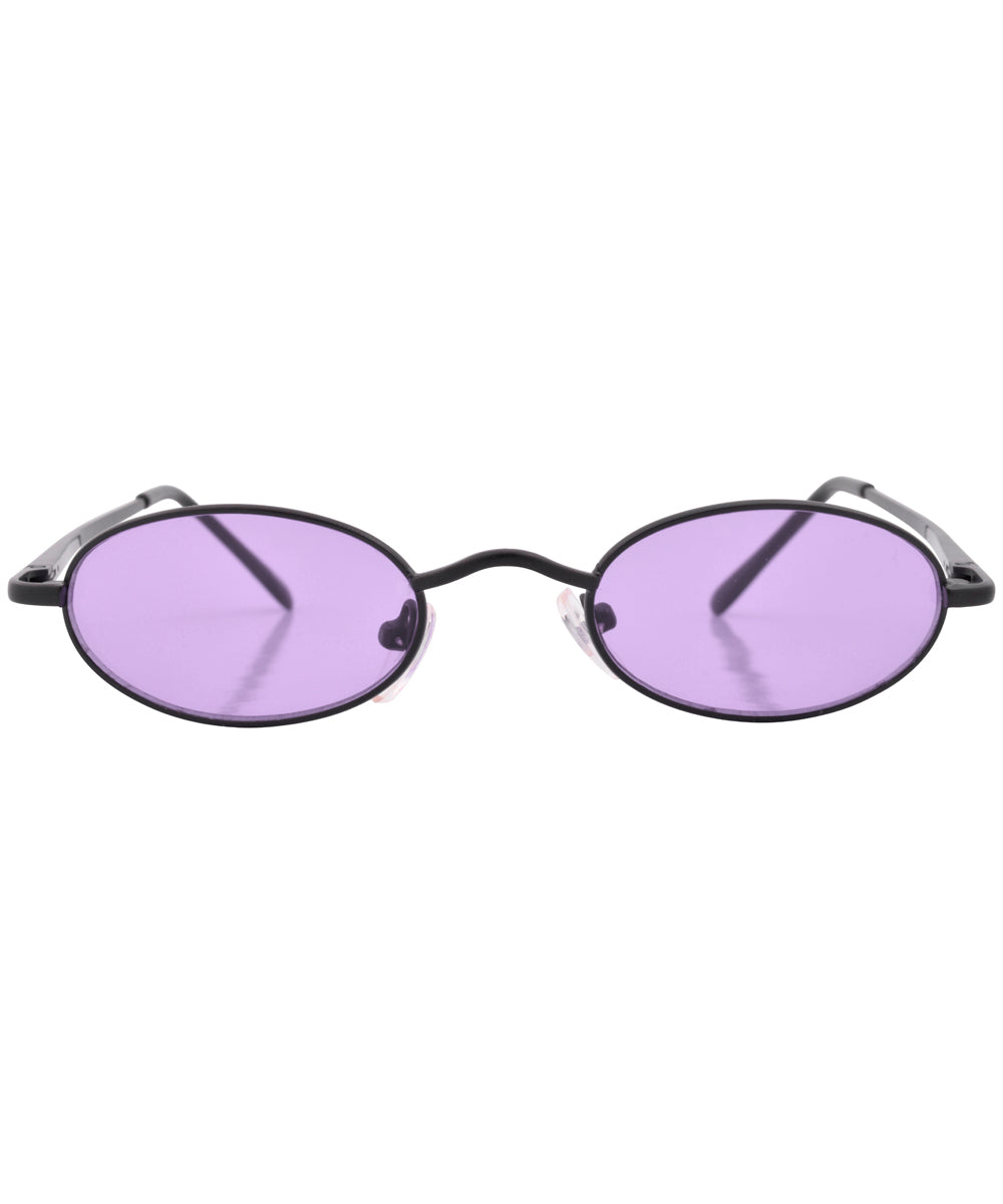 lozenge purple black sunglasses