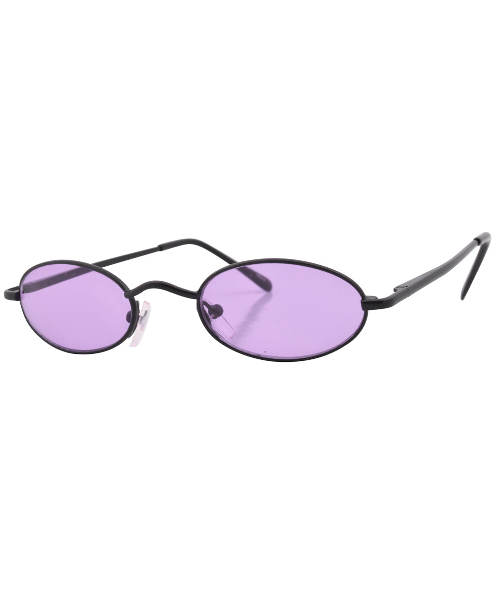 lozenge purple black sunglasses