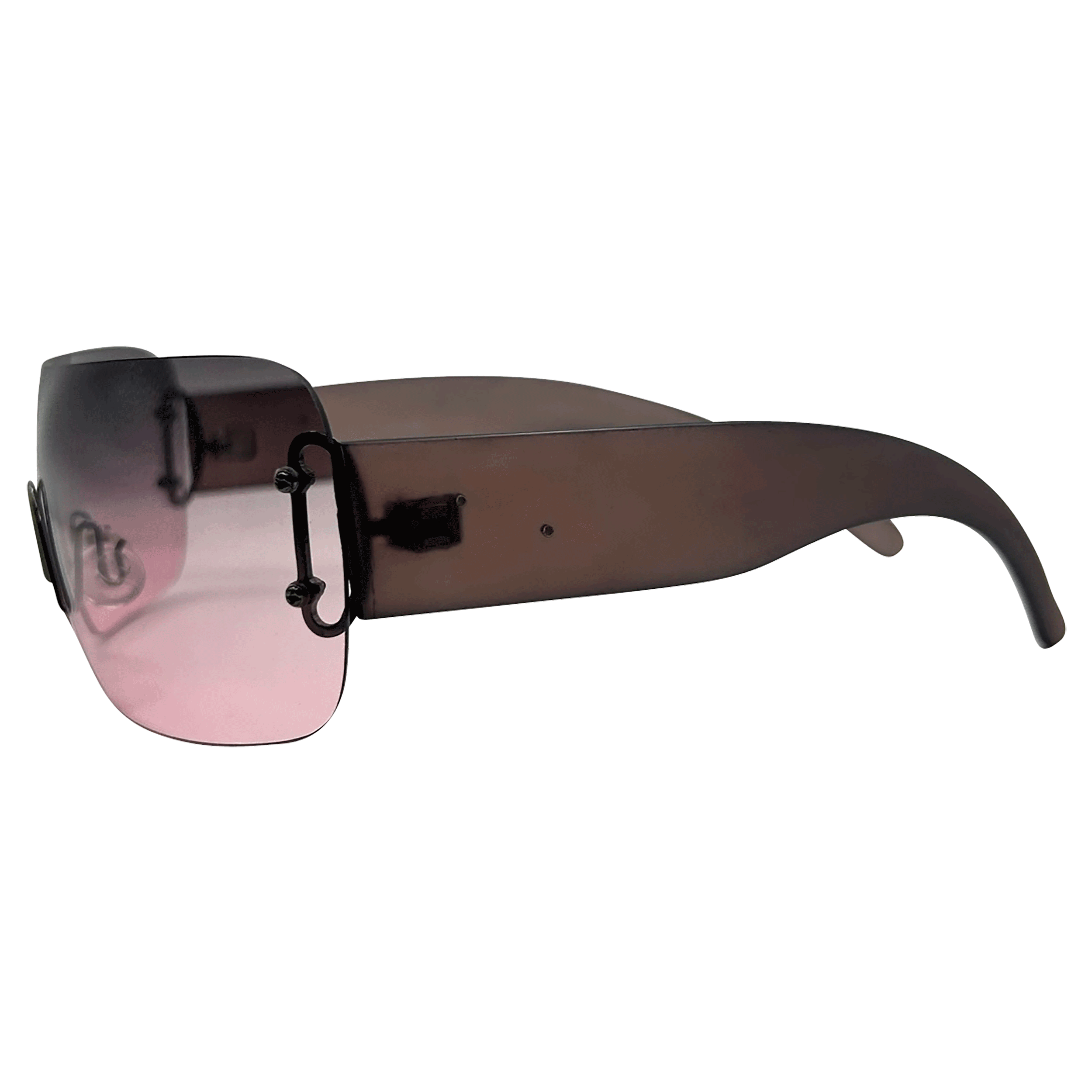 PACHE Rimless Shield Sunglasses-Giant Vintage Eyewear