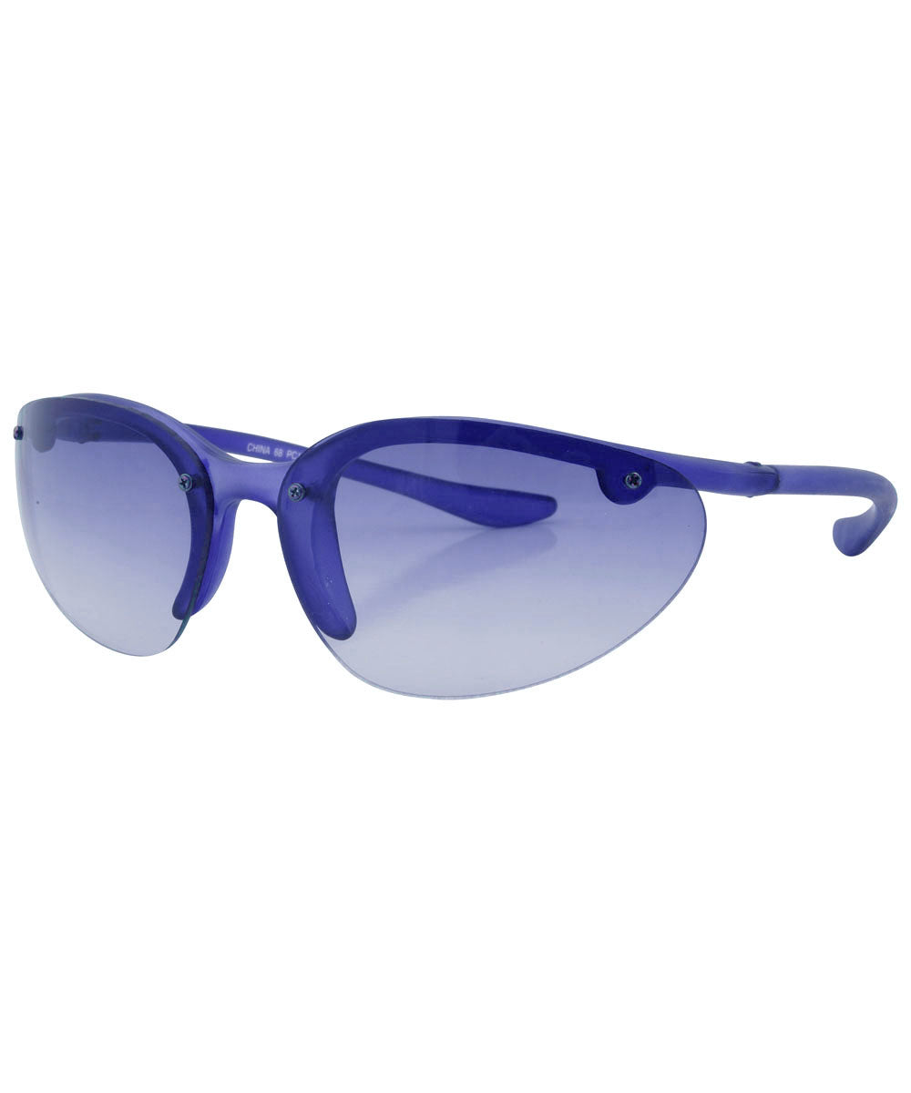 PEPPERS Blue Rimless SunglassesBlue-Giant Vintage Eyewear