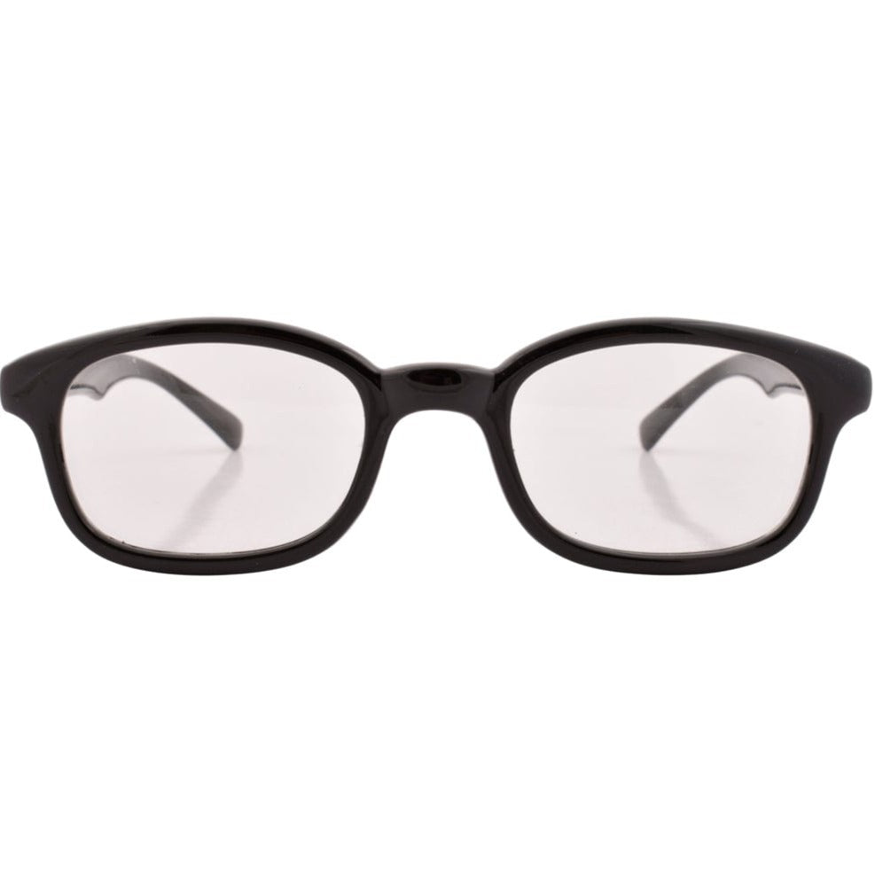 rudy black vintage frames with clear lens