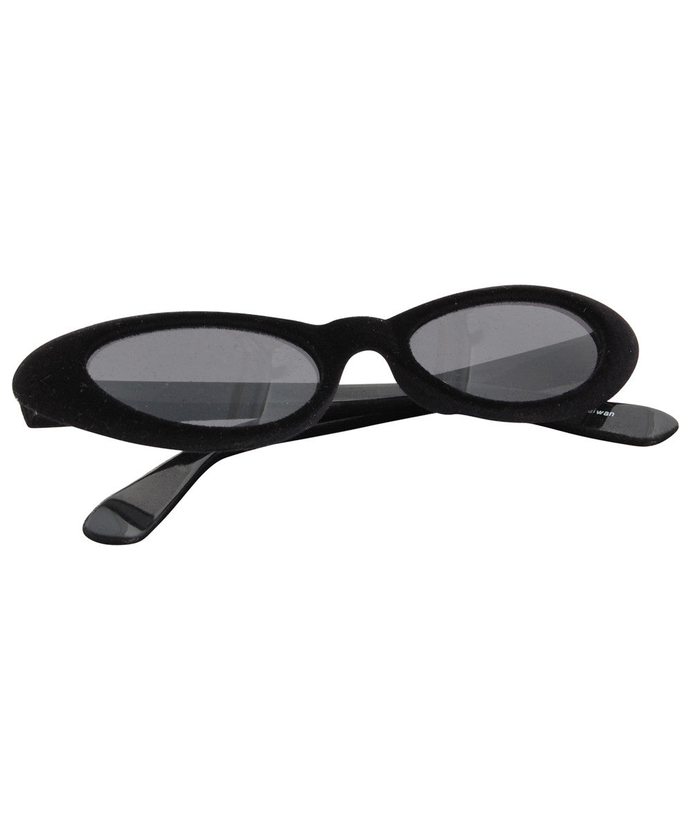 snuggly black smoke sunglasses