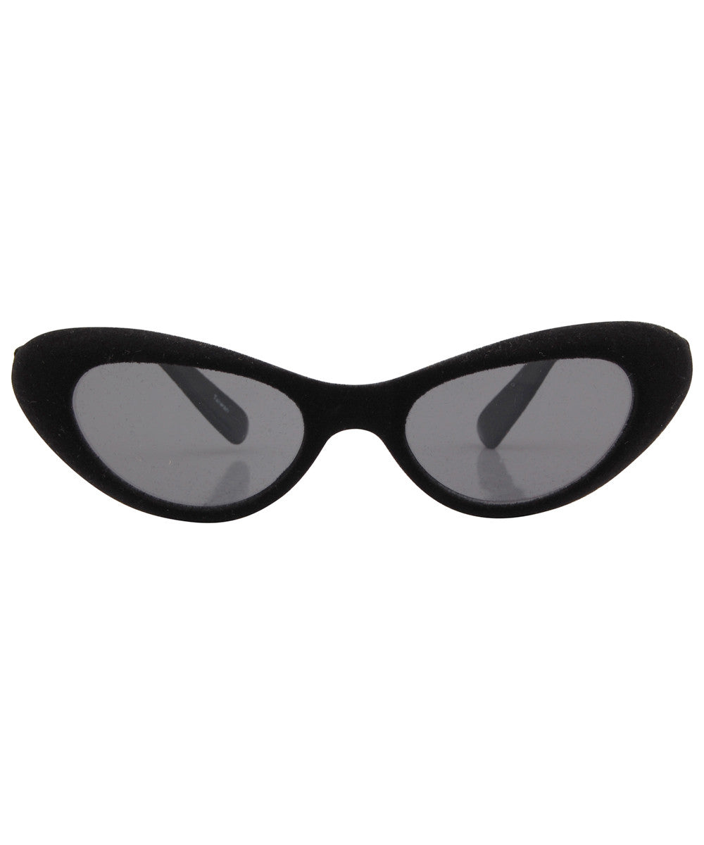 snuggly black smoke sunglasses