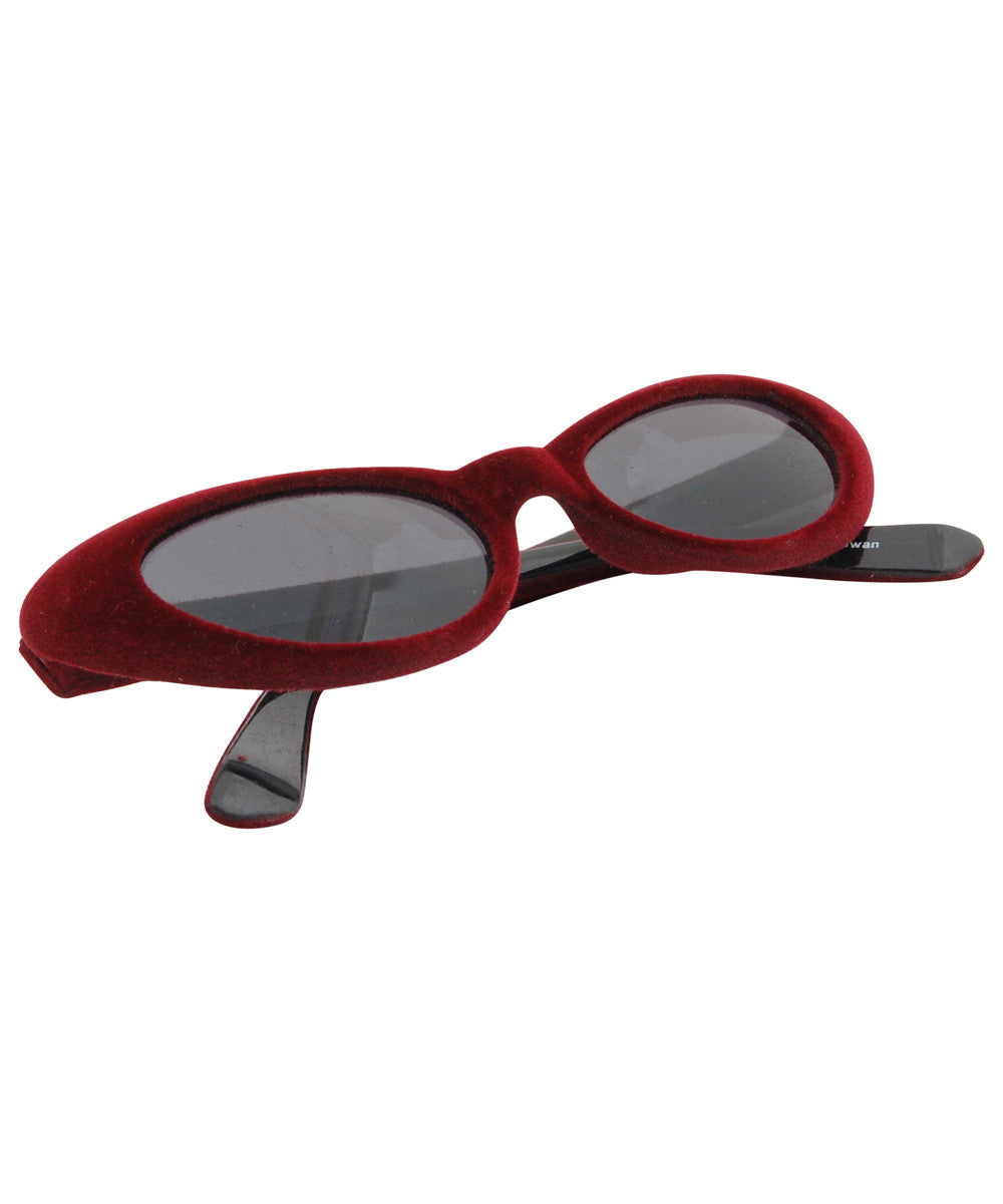 snuggly crimson smoke sunglasses