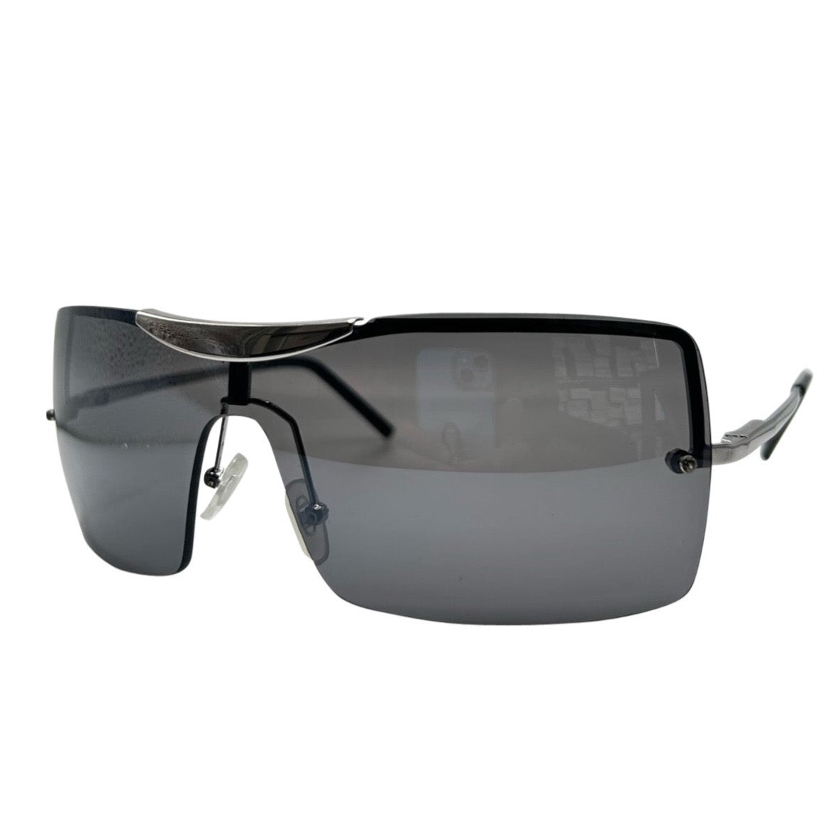 BOSS BABY Rimless Shield Sunglasses-Giant Vintage Eyewear