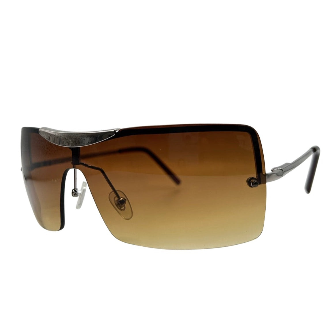 BOSS BABY Rimless Shield Sunglasses-Giant Vintage Eyewear